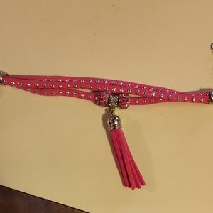 Pink Tassel Bracelet